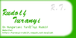 rudolf turanyi business card